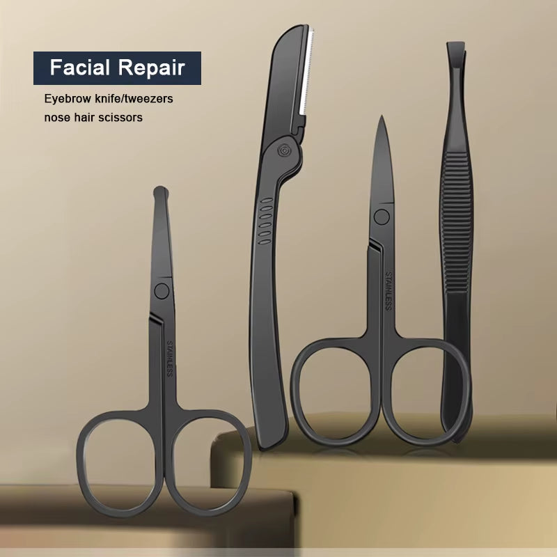 8/12/15/20/24 Uds Cortadores De Manicura Juego De Cortaúñas Cuchara De Oreja De Acero Inoxidable Para El Hogar Tijeras De Pedicura Herramienta Para Belleza