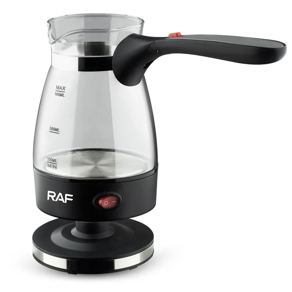 Cafetera Eléctrica De 600W, Cafetera De Pavo, Cafetera De Moca Italiana De Vidrio, Cafetera Turca Griega, Fácil Para El Hogar Y La Oficina, Regalo