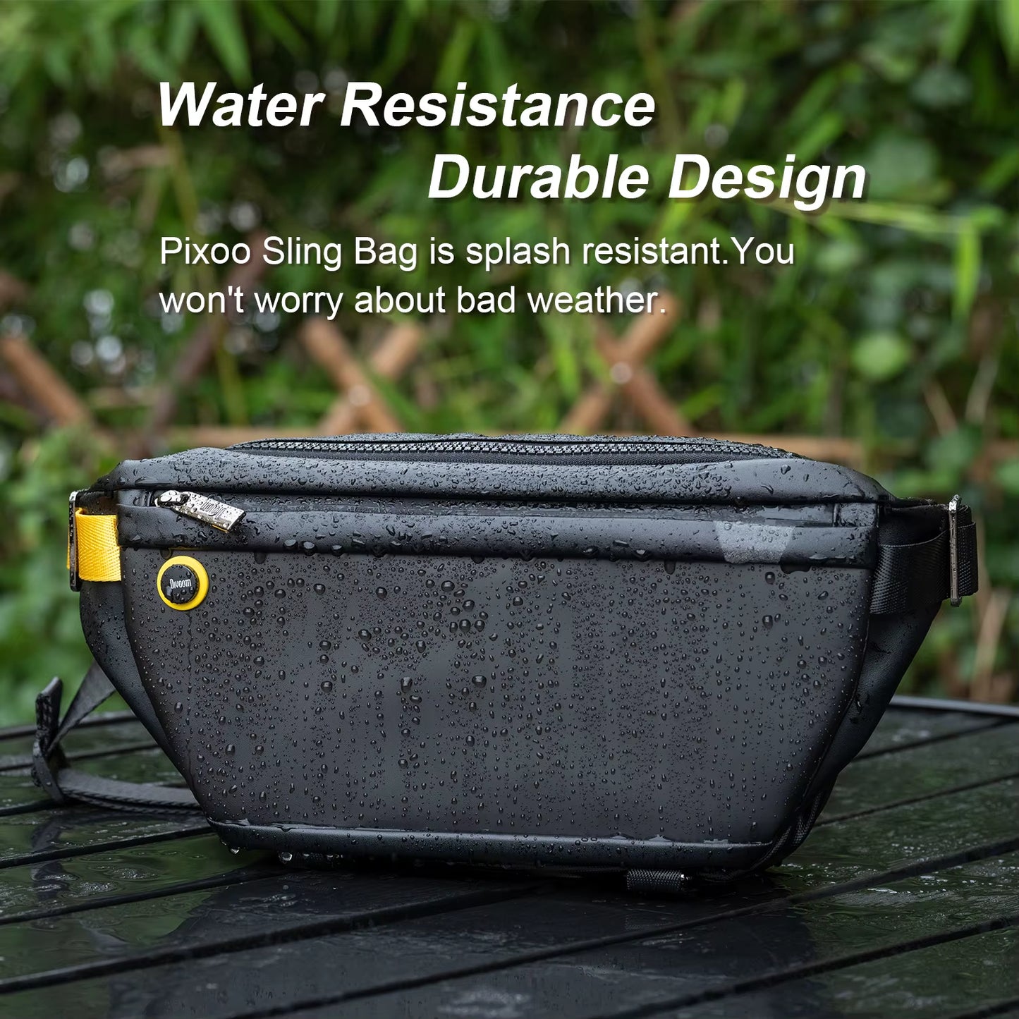Divoom-Bolso De Mano Con Luz LED Para Ciclismo, Mochila Impermeable Para Actividades Al Aire Libre, Senderismo, Gran Espacio, Portátil, Color Negro, Novedad De 2024