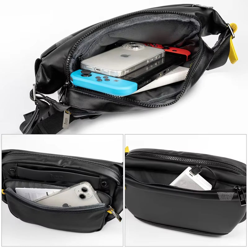 Divoom-Bolso De Mano Con Luz LED Para Ciclismo, Mochila Impermeable Para Actividades Al Aire Libre, Senderismo, Gran Espacio, Portátil, Color Negro, Novedad De 2024