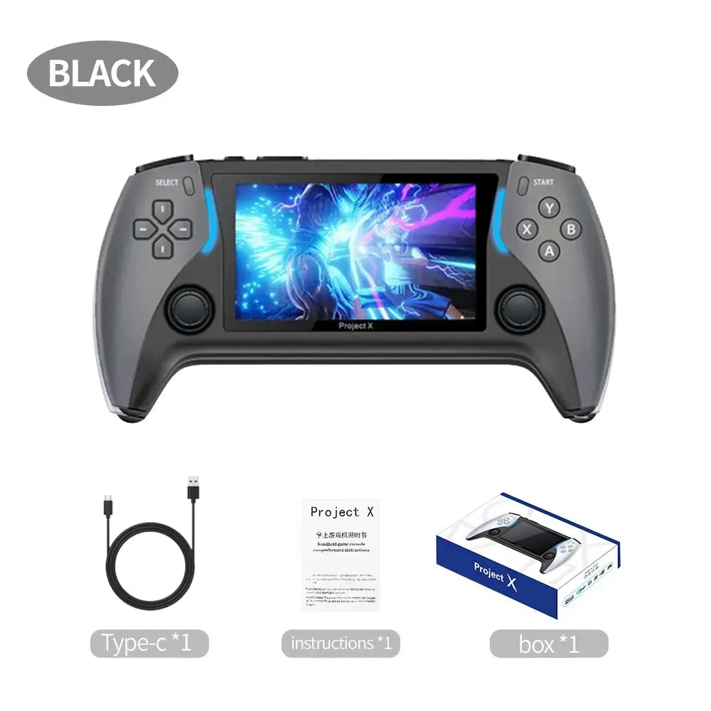 Coopreme Nuevo Proyecto X 4,3 Pulgadas Pantalla Ips De Alta Definición Consola De Juegos Portátil Compatible Con Salida HD Arcade Ps1 Para Joystick Dual