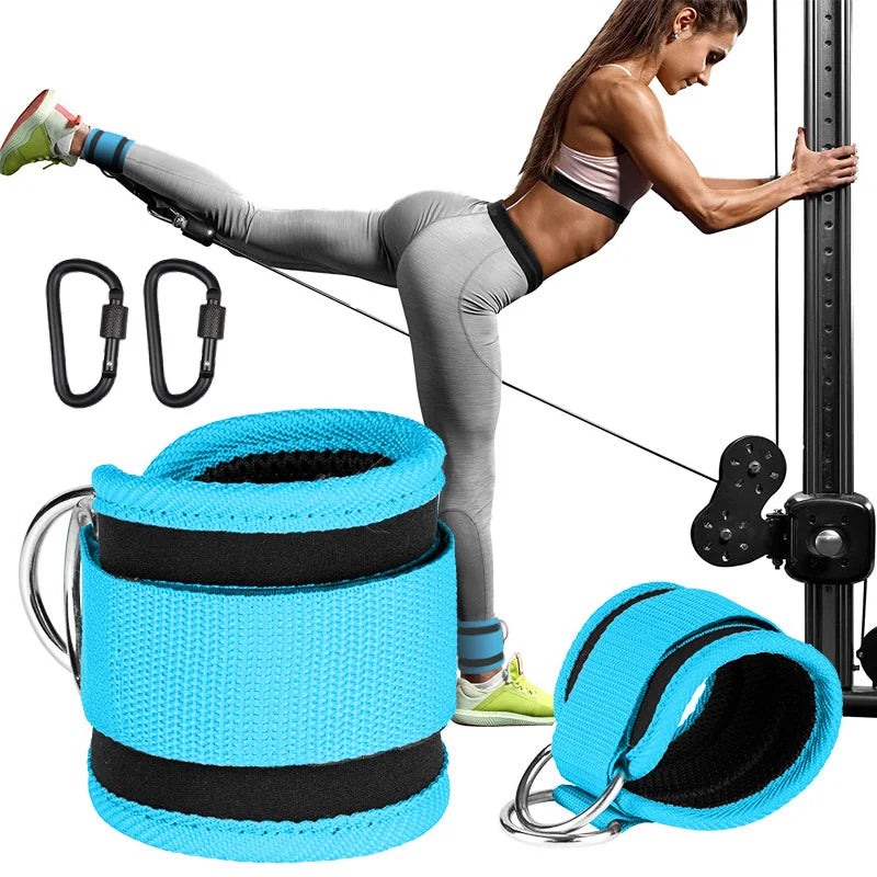 Correas De Tobillo, Juego De Cuerdas De Resistencia TPE, Puños De Soporte De Tobillo Para Máquinas De Cable De Gimnasio, Fitness, Yoga, Pilates, Crossfit, Deporte De Peso Para Mujeres