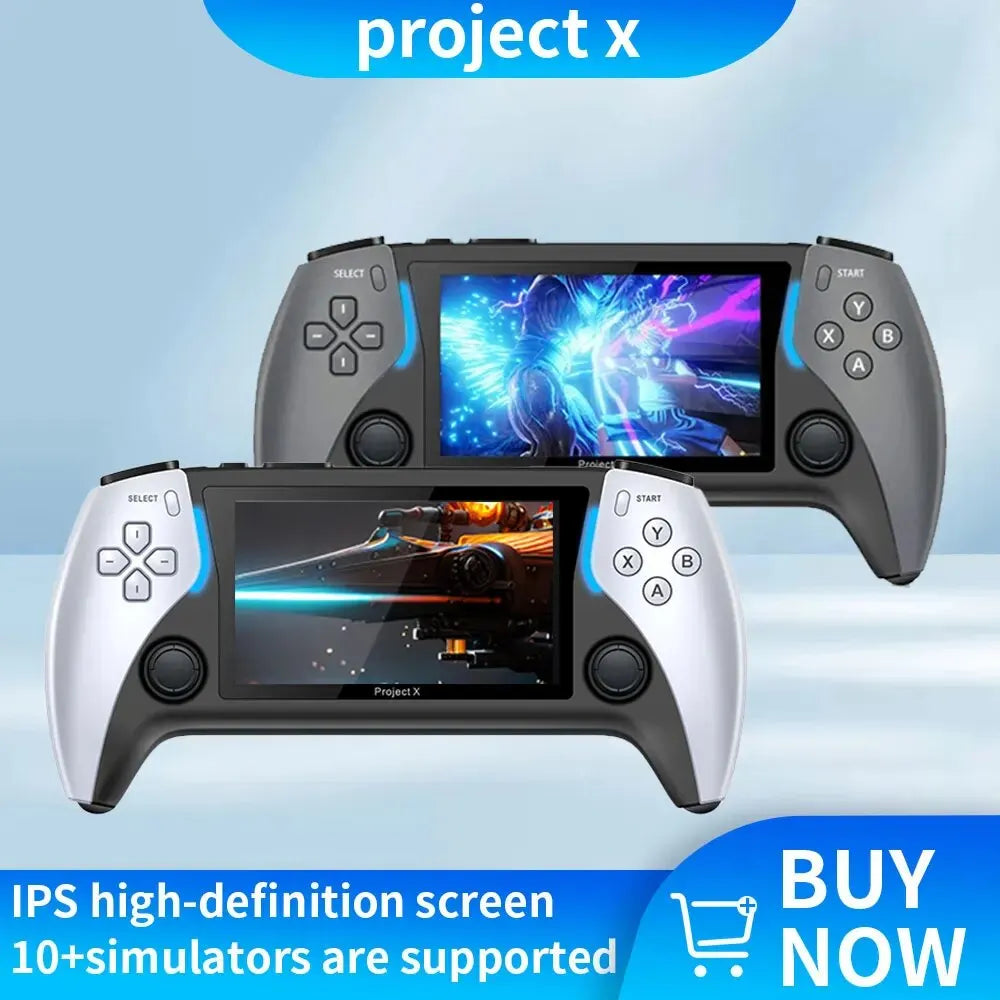 Coopreme Nuevo Proyecto X 4,3 Pulgadas Pantalla Ips De Alta Definición Consola De Juegos Portátil Compatible Con Salida HD Arcade Ps1 Para Joystick Dual