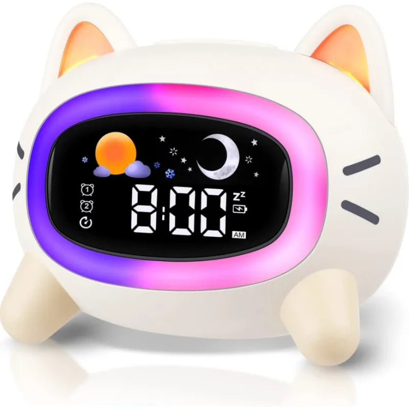 Reloj Despertador Para Niños Ok Para Despertar Niños Con Entrenamiento Del Sueño Y Máquina De Sonido, Regalo De Cumpleaños Para Niños Y Niñas
