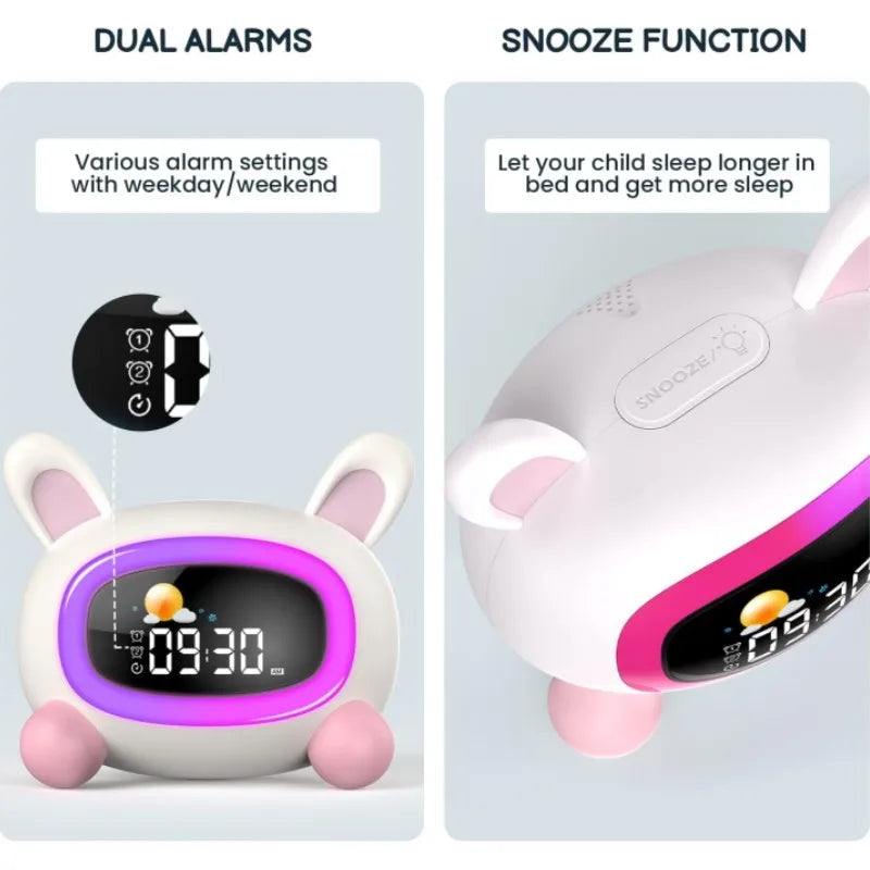 Reloj Despertador Para Niños Ok Para Despertar Niños Con Entrenamiento Del Sueño Y Máquina De Sonido, Regalo De Cumpleaños Para Niños Y Niñas