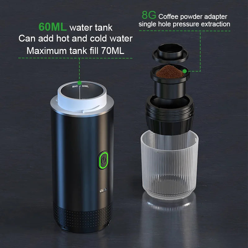 Wireless Electric Portable Espresso .NO LINKED