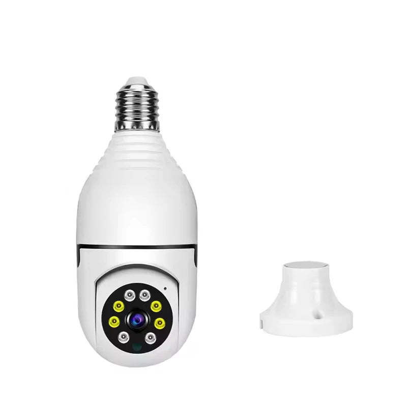 Cámara IP Wifi 4G, Cámara Con Bombilla E27, Monitor De Bebé Inalámbrico De 3MP, Seguimiento IA, Videovigilancia De Seguridad, Cámara Para Mascotas Smartlife Para Interiores