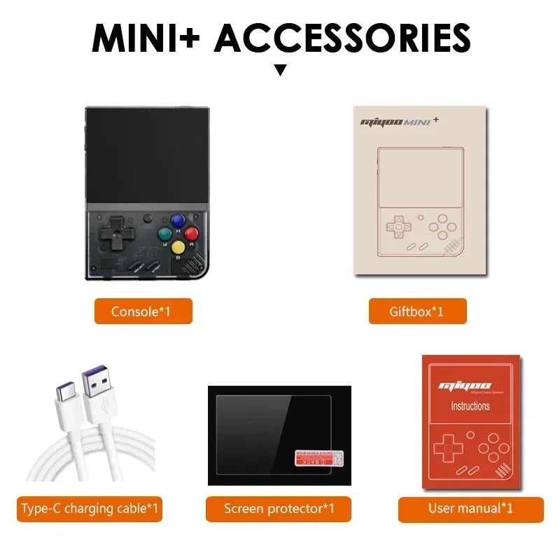 Consola De Juegos Portátil Retro MIYOO Mini plus V2 Mini + Pantalla IPS Consola De Videojuegos Clásica Sistema Linux Regalo Para Niños