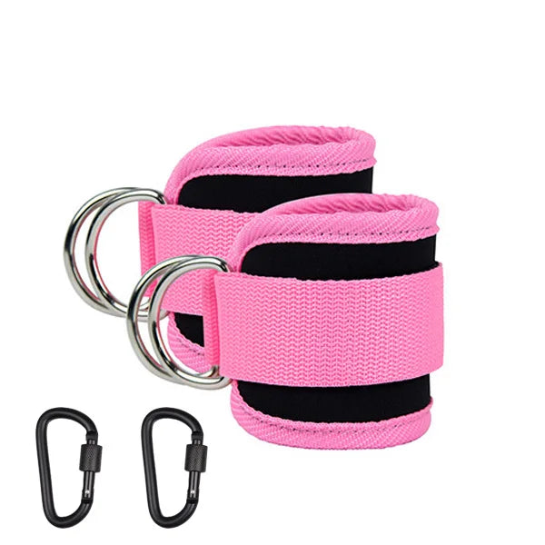 Correas De Tobillo, Juego De Cuerdas De Resistencia TPE, Puños De Soporte De Tobillo Para Máquinas De Cable De Gimnasio, Fitness, Yoga, Pilates, Crossfit, Deporte De Peso Para Mujeres