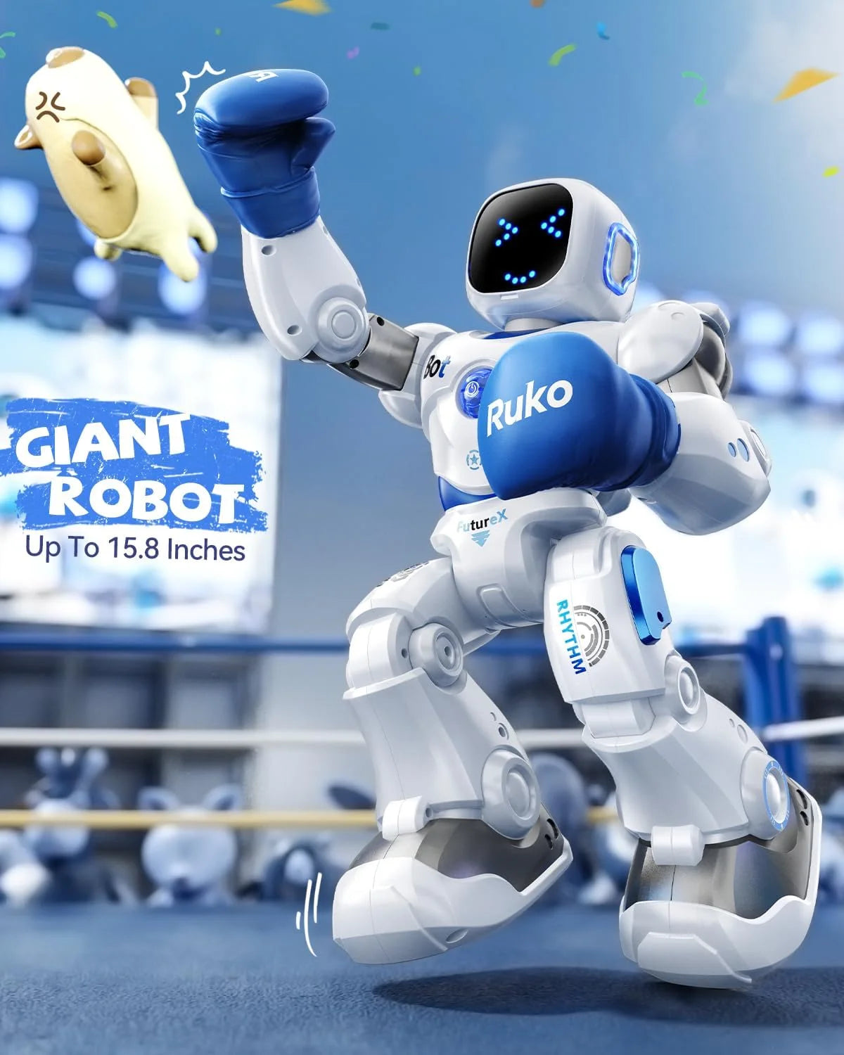 Robot Inteligente Para Niños, Robot De Control Remoto Programable Interactivo Grande Con Control Por Voz, Control De Aplicaciones