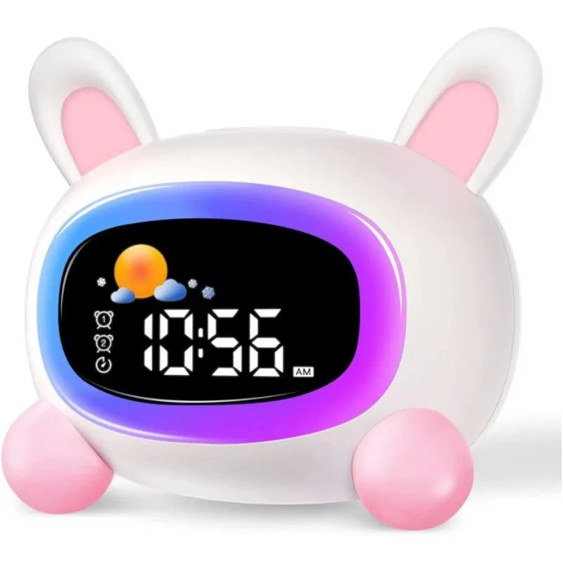 Reloj Despertador Para Niños Ok Para Despertar Niños Con Entrenamiento Del Sueño Y Máquina De Sonido, Regalo De Cumpleaños Para Niños Y Niñas