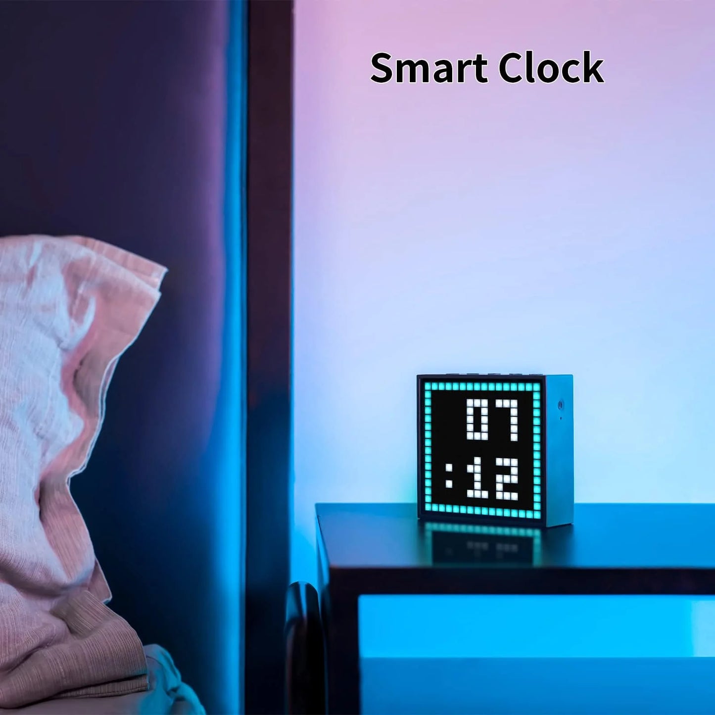 Divoom Timebox Evo Altavoces Bluetooth Inalámbricos Con Reloj Alarma Pantalla LED Programable Para Creación De Pixel Art Regalo Único
