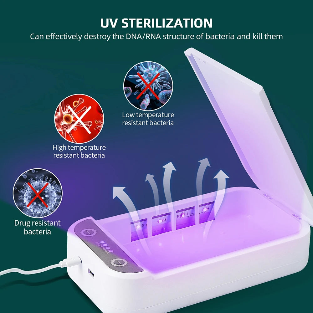 Esterilizador UV Eléctrico, Caja De Aromaterapia, Caja De Desinfección De Rayos Ultravioleta, Máquina Antibacterias Para La Vida Diaria, Luz Fuerte Y Débil