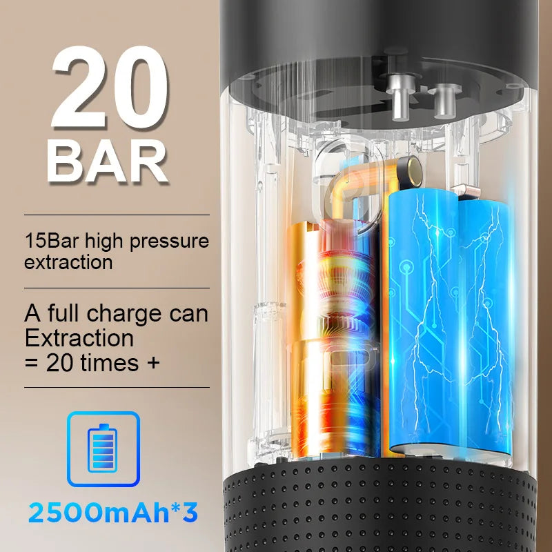 Wireless Electric Portable Espresso .NO LINKED