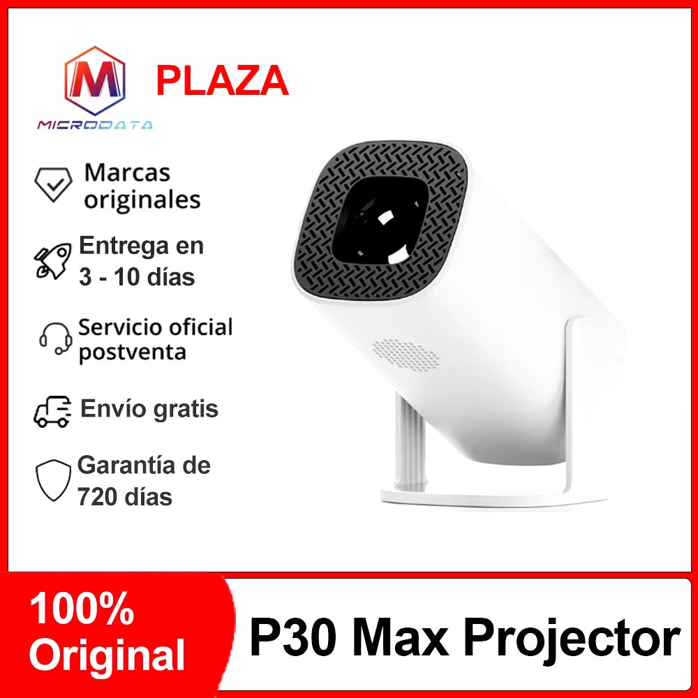 P30 Max Projector,Retro Video Game Consoles,Quad-Core 64 Bit ARM Cortex™-A53,1280*720P 150 ANSI, Android 11 Dual Wifi6 BT5.4