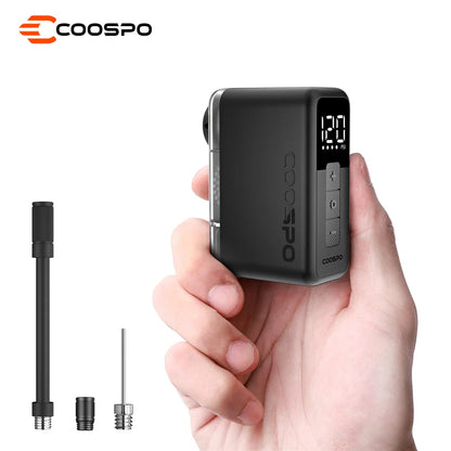 COOSPO X1 Bomba Eléctrica De Aire 120PSI Mini Bicicleta Inflador Digital 500Mah Portátil Recargable MTB Bicicleta Schrader Presta Válvula De Neumático