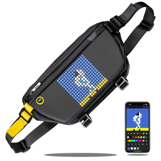 Divoom-Bolso De Mano Con Luz LED Para Ciclismo, Mochila Impermeable Para Actividades Al Aire Libre, Senderismo, Gran Espacio, Portátil, Color Negro, Novedad De 2024