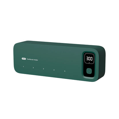 Esterilizador De Cepillo De Dientes UV, Soporte De Cepillo De Dientes Montado En La Pared De Secado Rápido Recargable Con Pantalla LED Para Baño