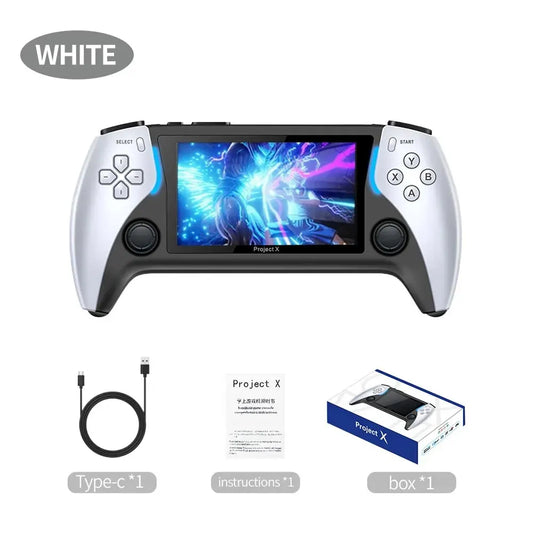 Coopreme Nuevo Proyecto X 4,3 Pulgadas Pantalla Ips De Alta Definición Consola De Juegos Portátil Compatible Con Salida HD Arcade Ps1 Para Joystick Dual