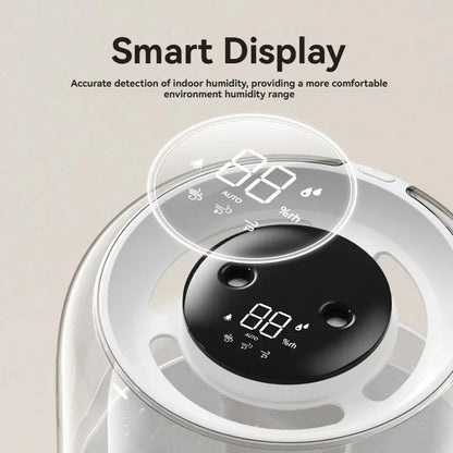 Xiaomi-Humidificador De Pulverización Dual, Pantalla Digital De 6800 ML, Luz Nocturna Silenciosa, USB, Purificación Antibacteria Para El Hogar Y La Oficina