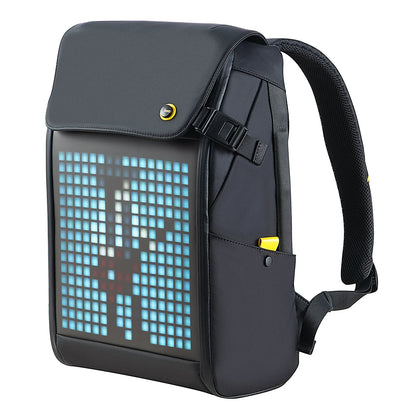 Mochila DIVOOM Pixoo M, Mochila Escolar Impermeable De 15 Pulgadas Para Hombre, Bolsa Para Ordenador Portátil, Bolsa De Día Para Mujer Con Pantalla LED RGB De 16X16 Para Viaje