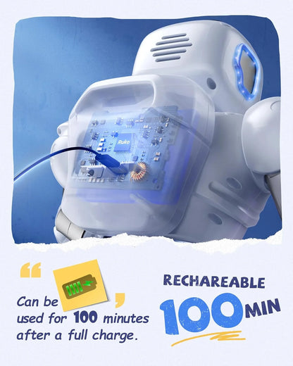 Robot Inteligente Para Niños, Robot De Control Remoto Programable Interactivo Grande Con Control Por Voz, Control De Aplicaciones