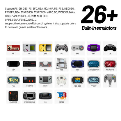 Trimui-Consola De Juegos Portátil Smart Pro, Pantalla IPS De 4,96 Pulgadas, Sistema Linux, Joystick, Iluminación RGB, Reproductor De Videojuegos Retro Smartpro, Regalo