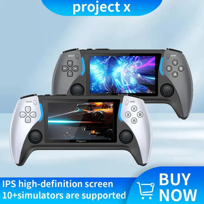 Coopreme Nuevo Proyecto X 4,3 Pulgadas Pantalla Ips De Alta Definición Consola De Juegos Portátil Compatible Con Salida HD Arcade Ps1 Para Joystick Dual