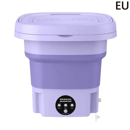 Lavadora Plegable Pequeña De 8L, Lavadora Portátil, Modos Automáticos, Ropa De Lavandería, Cubo De Lavandería