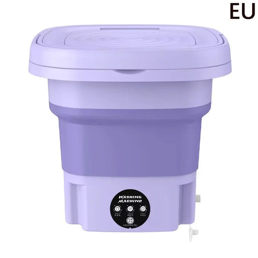 Lavadora Plegable Pequeña De 8L, Lavadora Portátil, Modos Automáticos, Ropa De Lavandería, Cubo De Lavandería