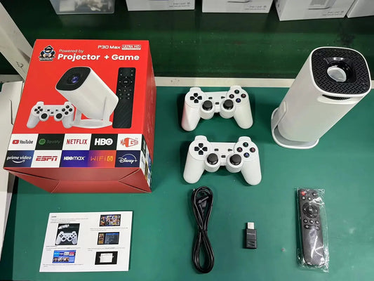 Proyector De Juegos P30 Max Mini Cine En Casa Freestyle Para Xiaomi IOS Android Teléfono 720P Al Aire Libre 1080P 4K Compatible Con Juegos De TV HD