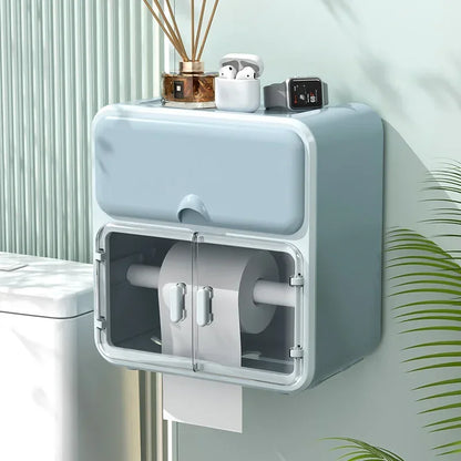 Strictly Selected Non-Punching Sanitary Tissue Box Wall-Mounted Roll Paper Pumping Carton Waterproof Storage Box Bathroom Rack