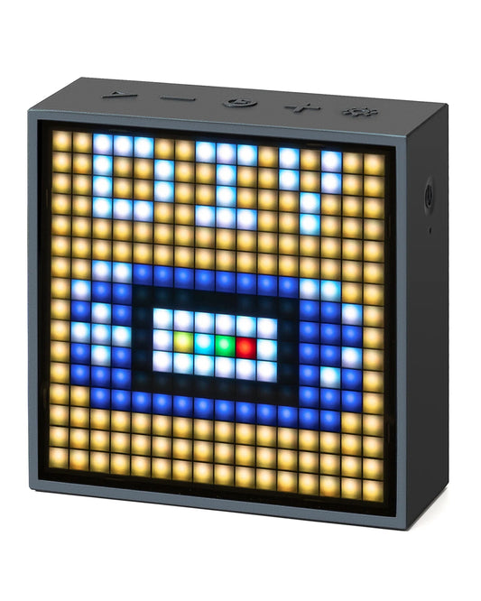 Divoom Timebox Evo Altavoces Bluetooth Inalámbricos Con Reloj Alarma Pantalla LED Programable Para Creación De Pixel Art Regalo Único