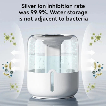Xiaomi-Humidificador De Pulverización Dual, Pantalla Digital De 6800 ML, Luz Nocturna Silenciosa, USB, Purificación Antibacteria Para El Hogar Y La Oficina