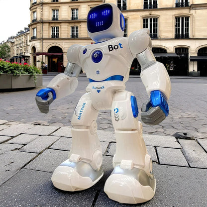 Robot Inteligente Para Niños, Robot De Control Remoto Programable Interactivo Grande Con Control Por Voz, Control De Aplicaciones