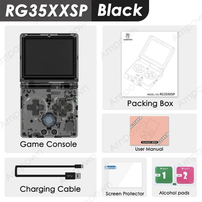 Anbernic-Consola De Juegos Con Tapa RG35XXSP, Pantalla IPS De 3,5 Pulgadas, Mini Salida HDMI, Wifi, Bluetooth 4,2, E-Book, Consola De Vídeo Linux, Reproductor, Regalos