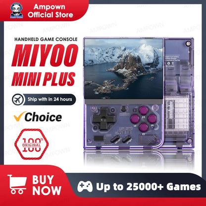 Consola De Juegos Portátil Retro MIYOO Mini plus V2 Mini + Pantalla IPS Consola De Videojuegos Clásica Sistema Linux Regalo Para Niños