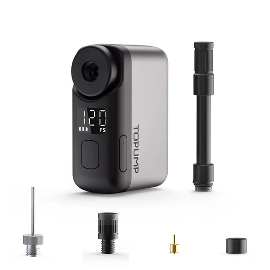 TOPUMP TB2 PRO Mini Bomba Eléctrica Portátil Para Bicicleta Inflador De Neumáticos Inalámbrico 120PSI Max 450Mah Batería Con Pantalla De Carga Rápida
